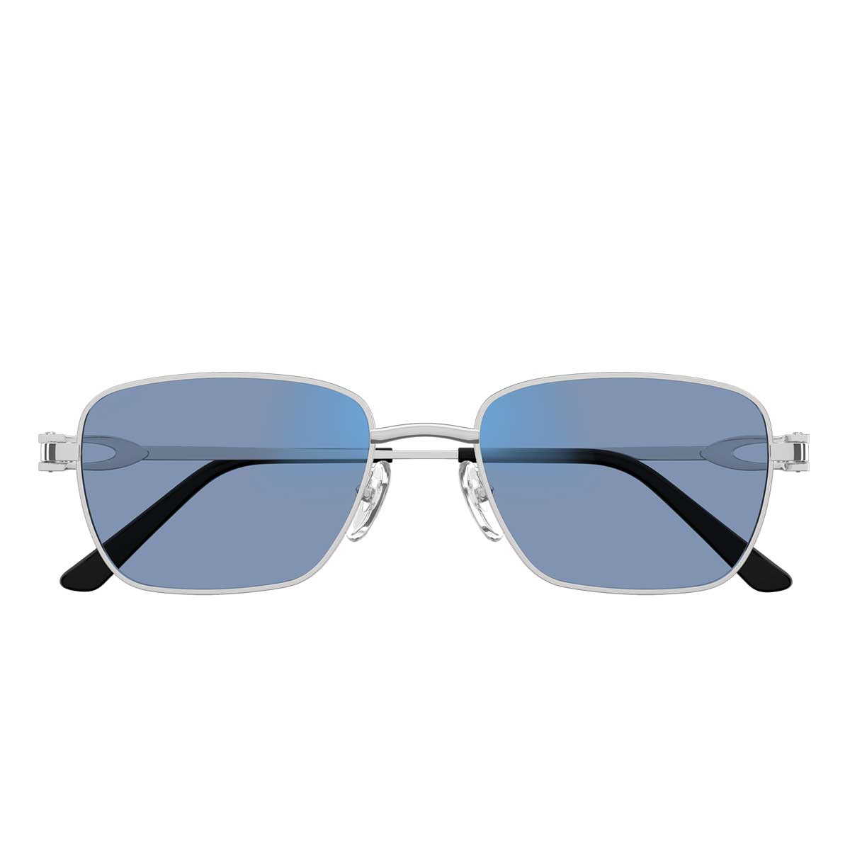 Cartier Occhiali da Sole CT0519S 001 Argento/Trasparente Uomo Fotocromatici 2