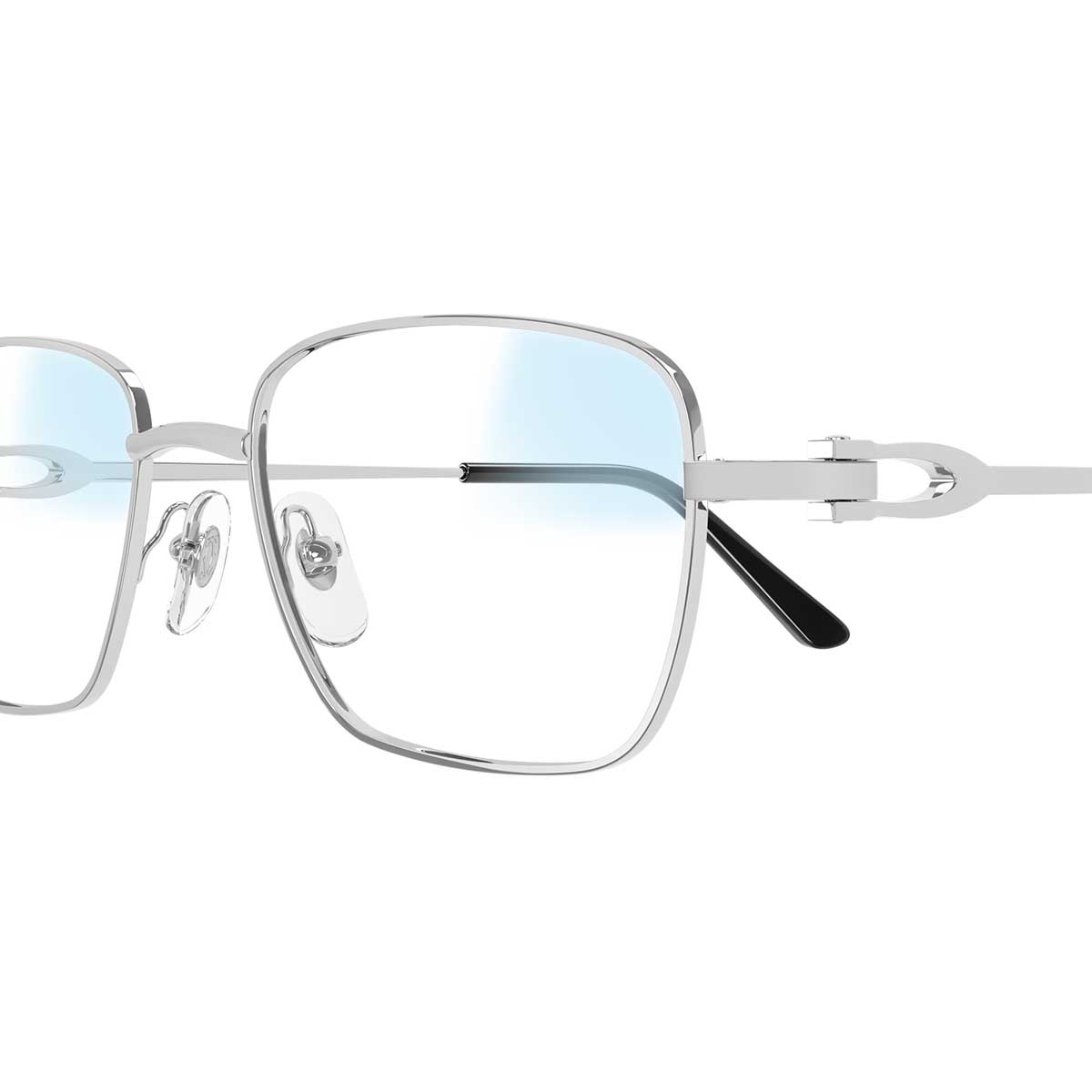 Cartier Occhiali da Sole CT0519S 001 Argento/Trasparente Uomo Fotocromatici 7