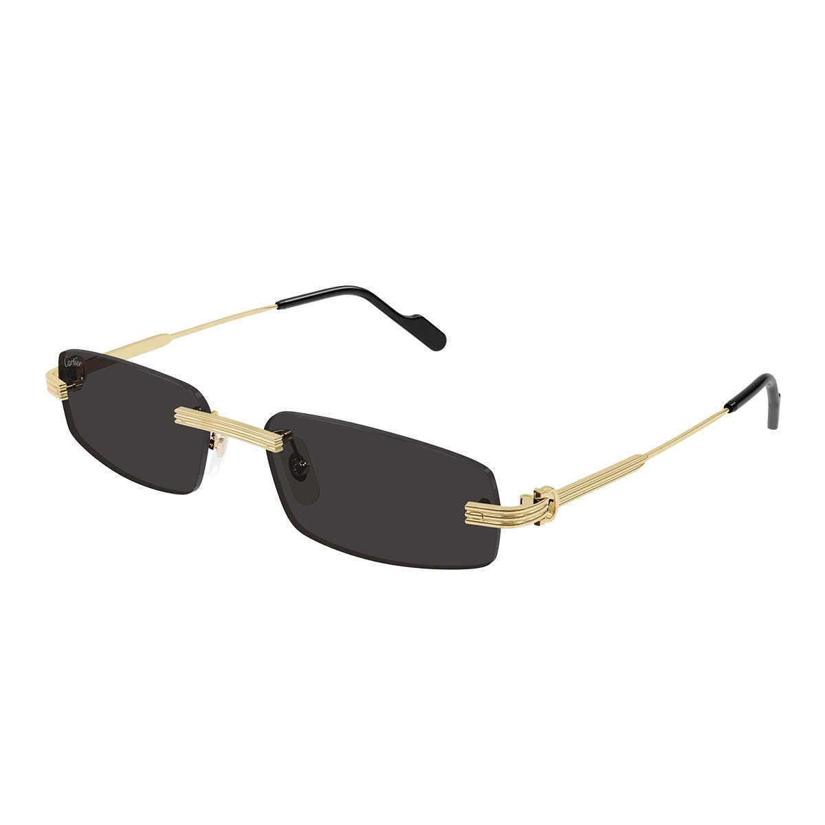 Cartier Occhiali da Sole CT0535S 001 Oro/Grigio Uomo 2