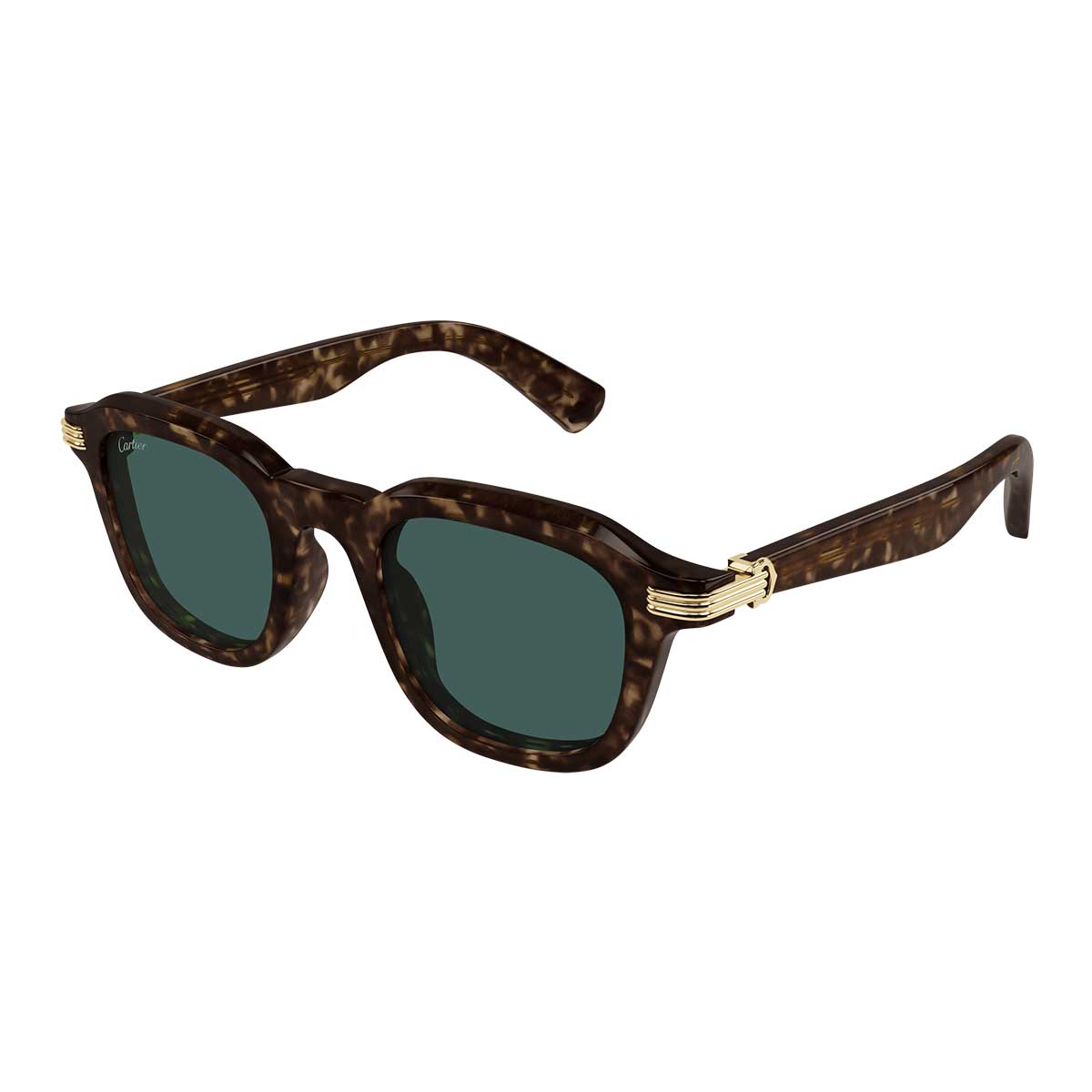 Cartier Occhiali da Sole CT0536S 002 Marrone/Verde Uomo 2