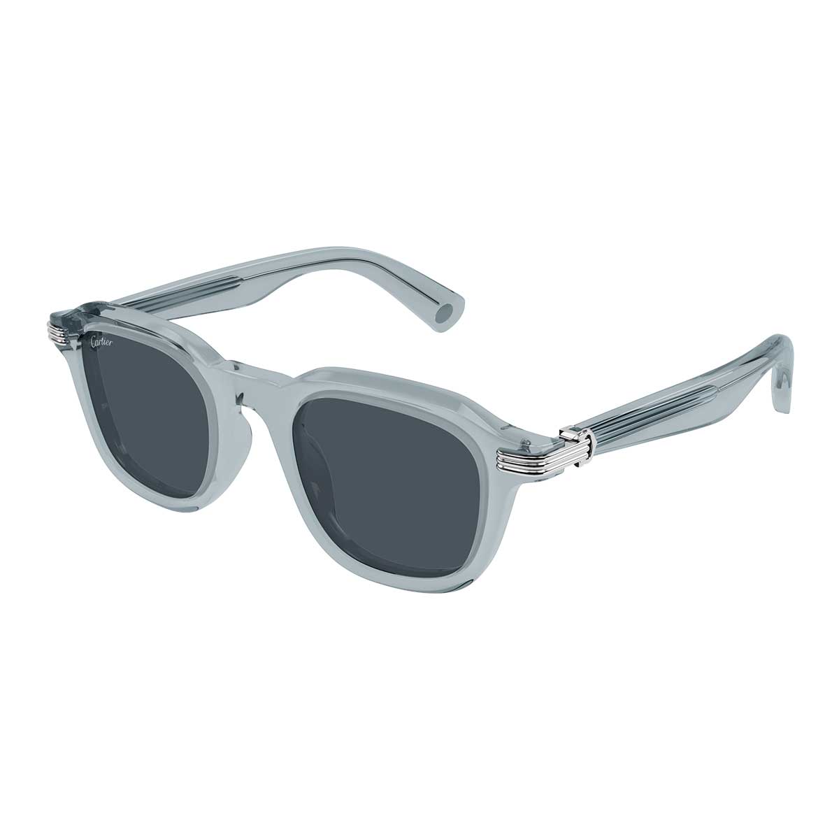 Cartier Occhiali da Sole CT0536S 004 Azzurro/Grigio Uomo 2