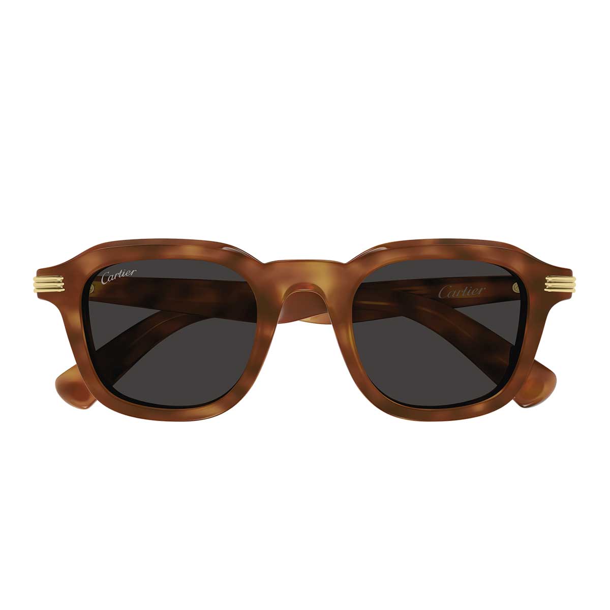 Cartier Occhiali da Sole CT0536S 006 Marrone/Grigio Uomo