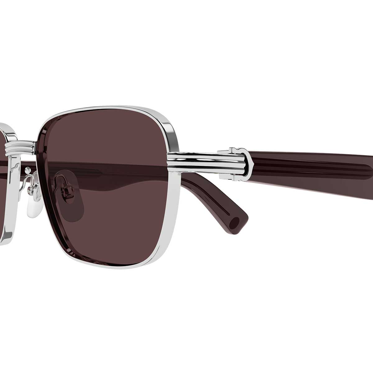 Cartier Occhiali da Sole CT0538S 004 ArgentoViola/Marrone Uomo 3