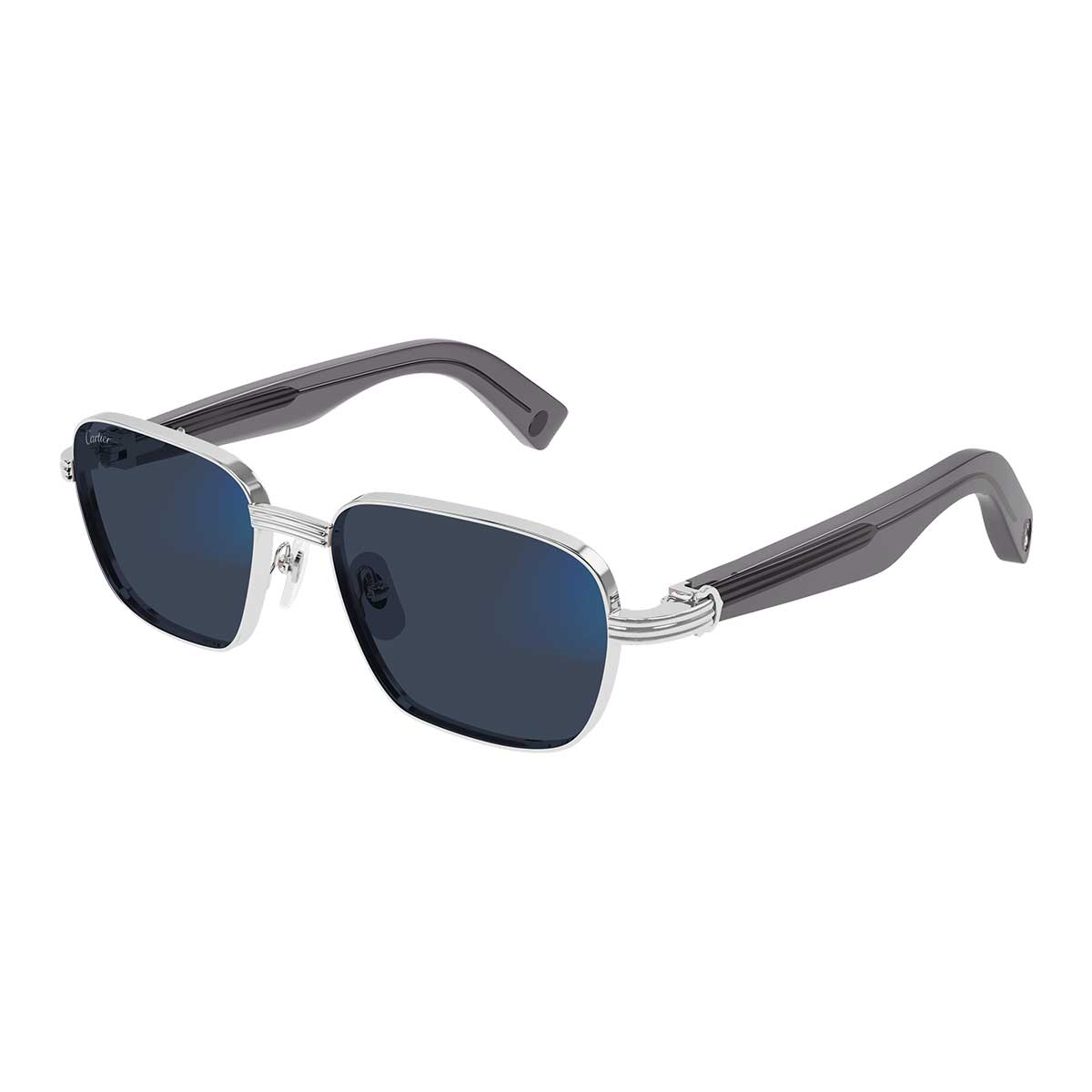 Cartier Occhiali da Sole CT0538S 010 ArgentoGrigio/Trasparente Uomo Fotocromatici 6