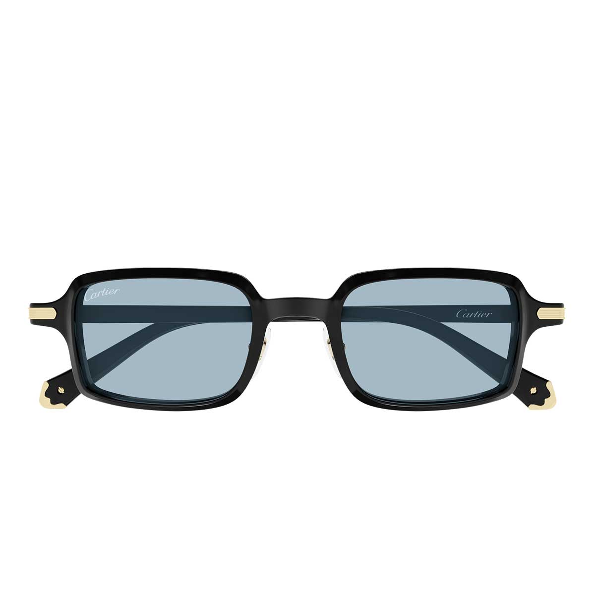 Cartier Occhiali da Sole CT0539S 006 Nero/Azzurro Unisex