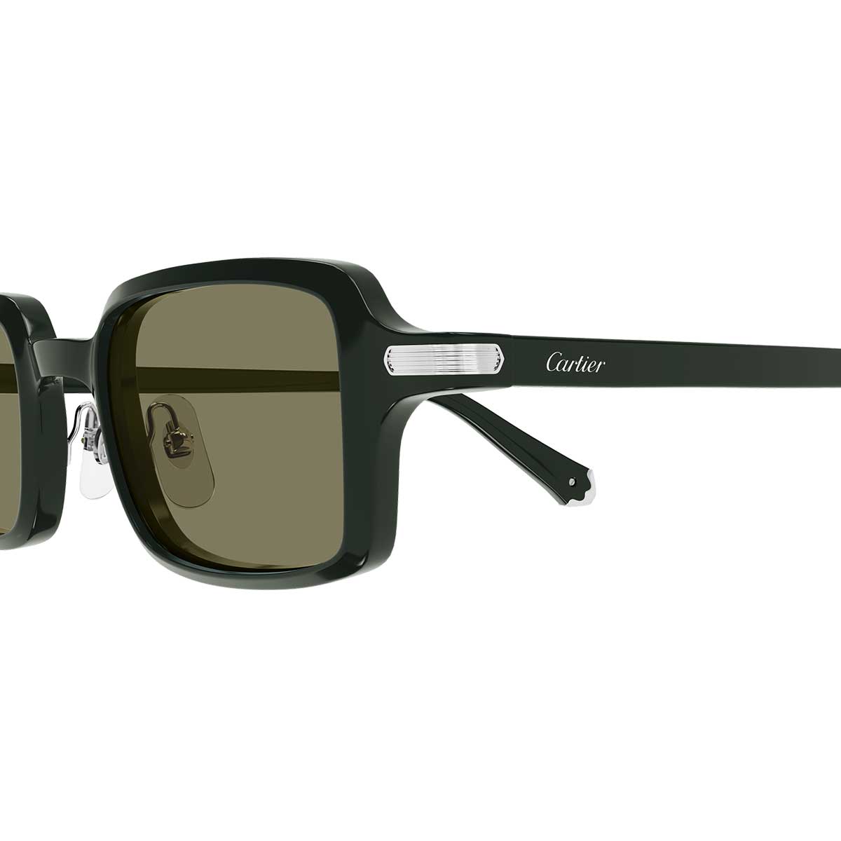 Cartier Occhiali da Sole CT0539S 007 Verde/Verde Unisex 3