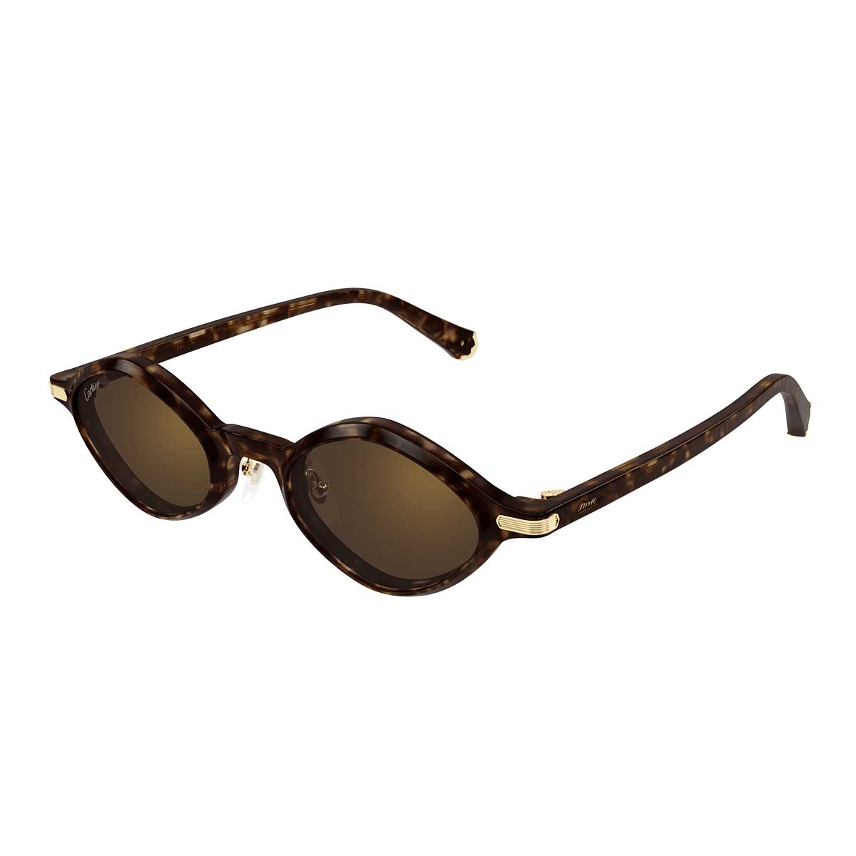 Cartier Occhiali da Sole CT0540S 002 Marrone/Marrone Unisex 2