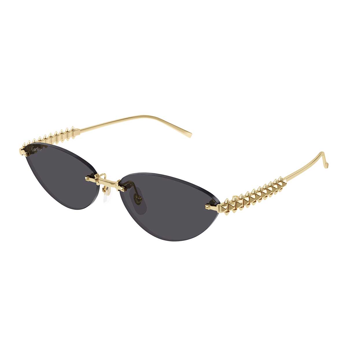 Cartier Occhiali da Sole CT0543S 002 Oro/Grigio Fumo Donna 2