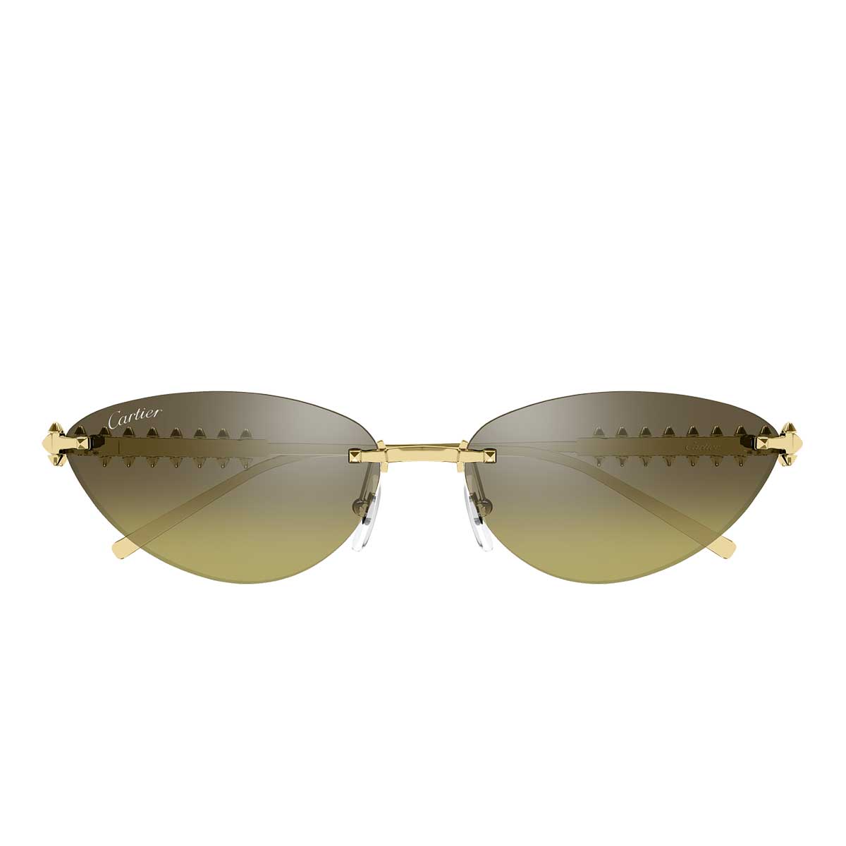 Cartier Occhiali da Sole CT0543S 006 Oro/Marrone Donna