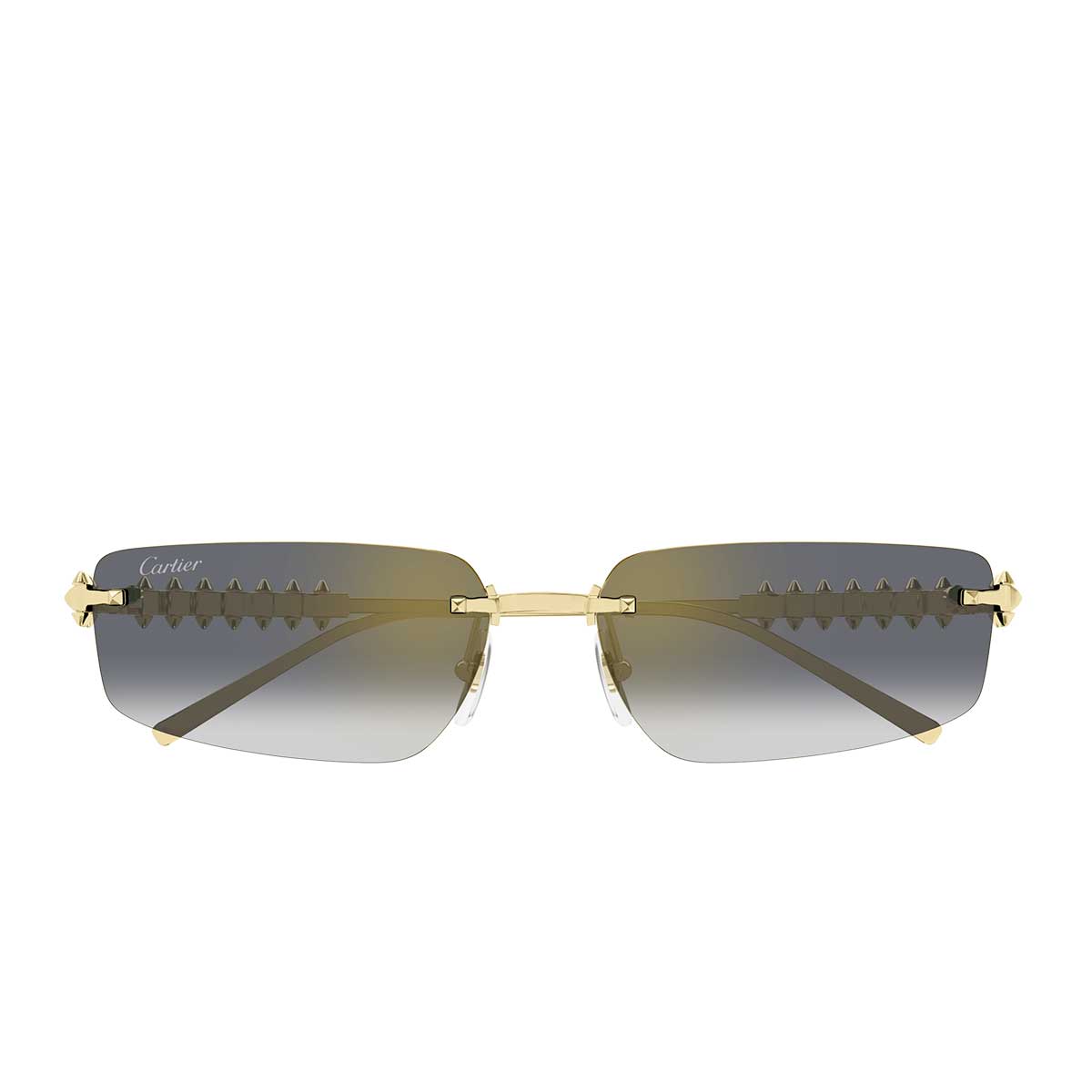Cartier Occhiali da Sole CT0544S 001 Oro/Grigio Unisex