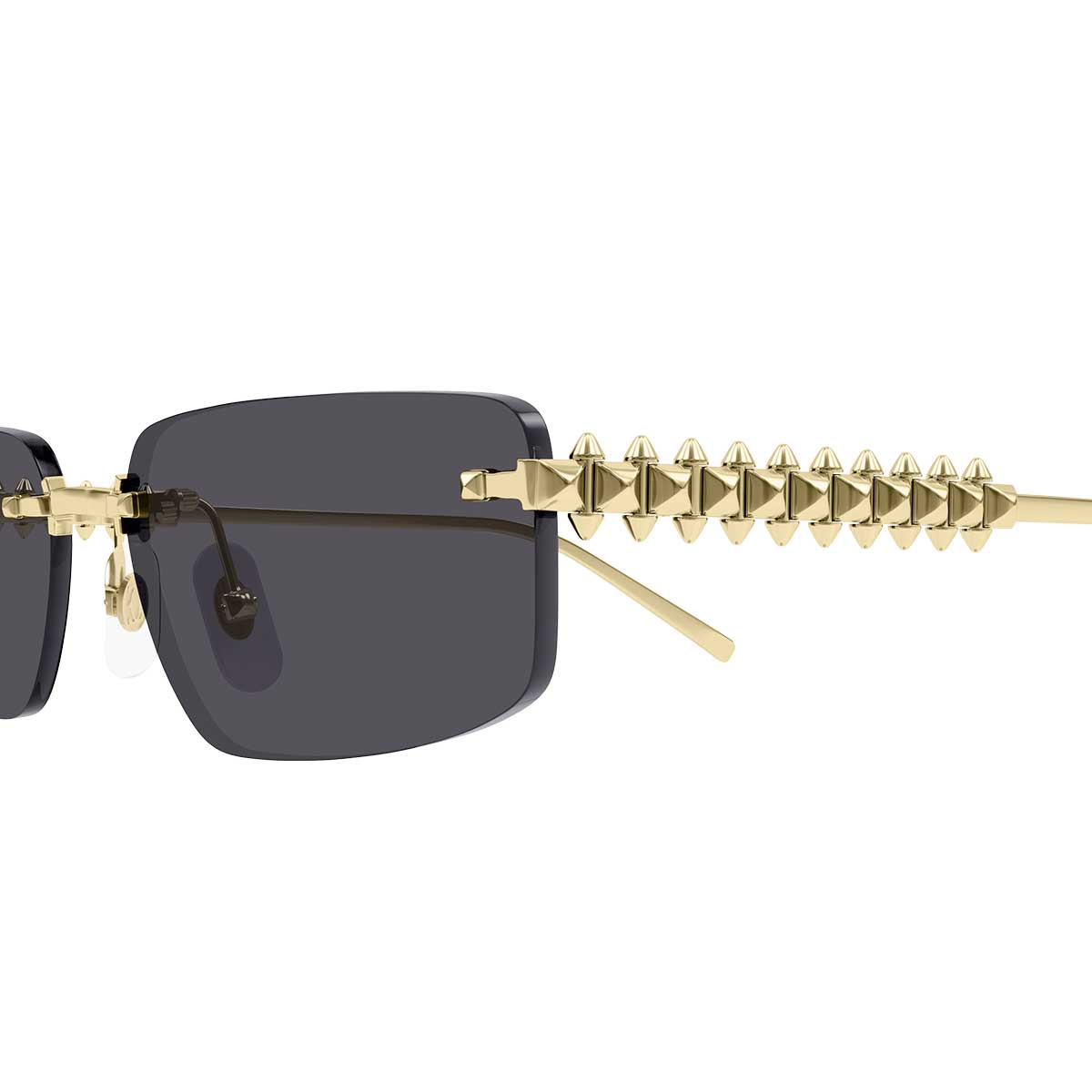 Cartier Occhiali da Sole CT0544S 002 Oro/Grigio Fumo Unisex 3