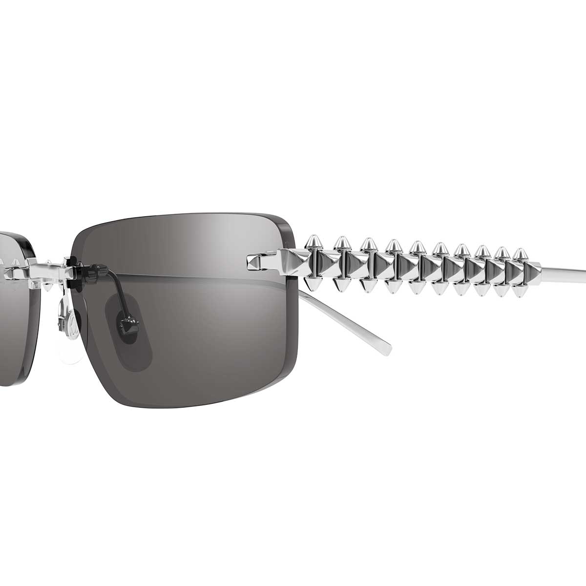 Cartier Occhiali da Sole CT0544S 003 Argento/Argento Unisex 3