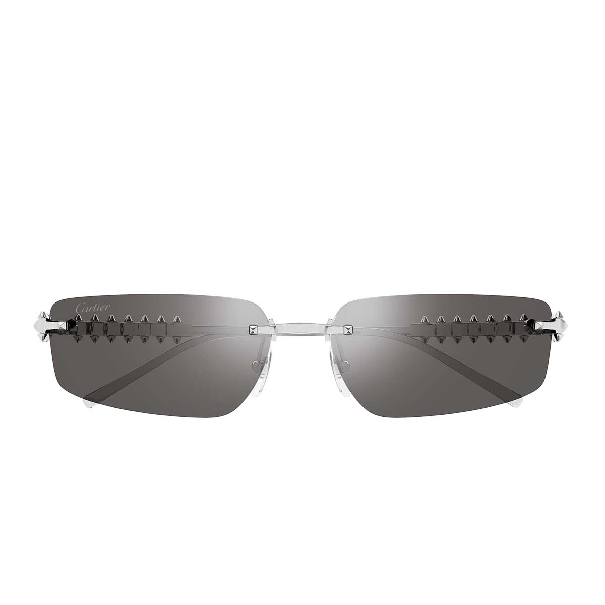 Cartier Occhiali da Sole CT0544S 003 Argento/Argento Unisex