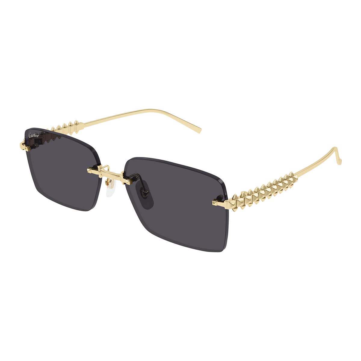 Cartier Occhiali da Sole CT0545S 002 Oro/Grigio Fumo Donna 2