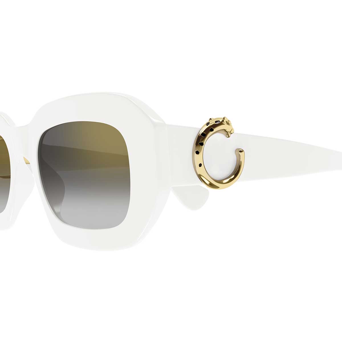 Cartier Occhiali da Sole CT0546S 003 Bianco/Grigio Donna 3