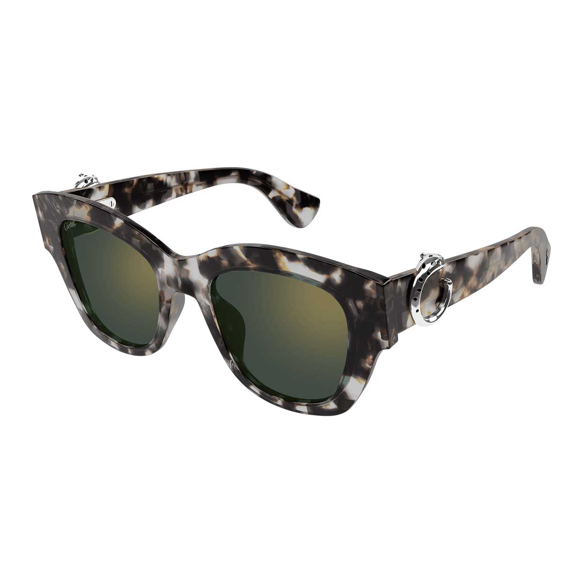 Cartier Occhiali da Sole CT0547S 004 Marrone/Verde Donna 2