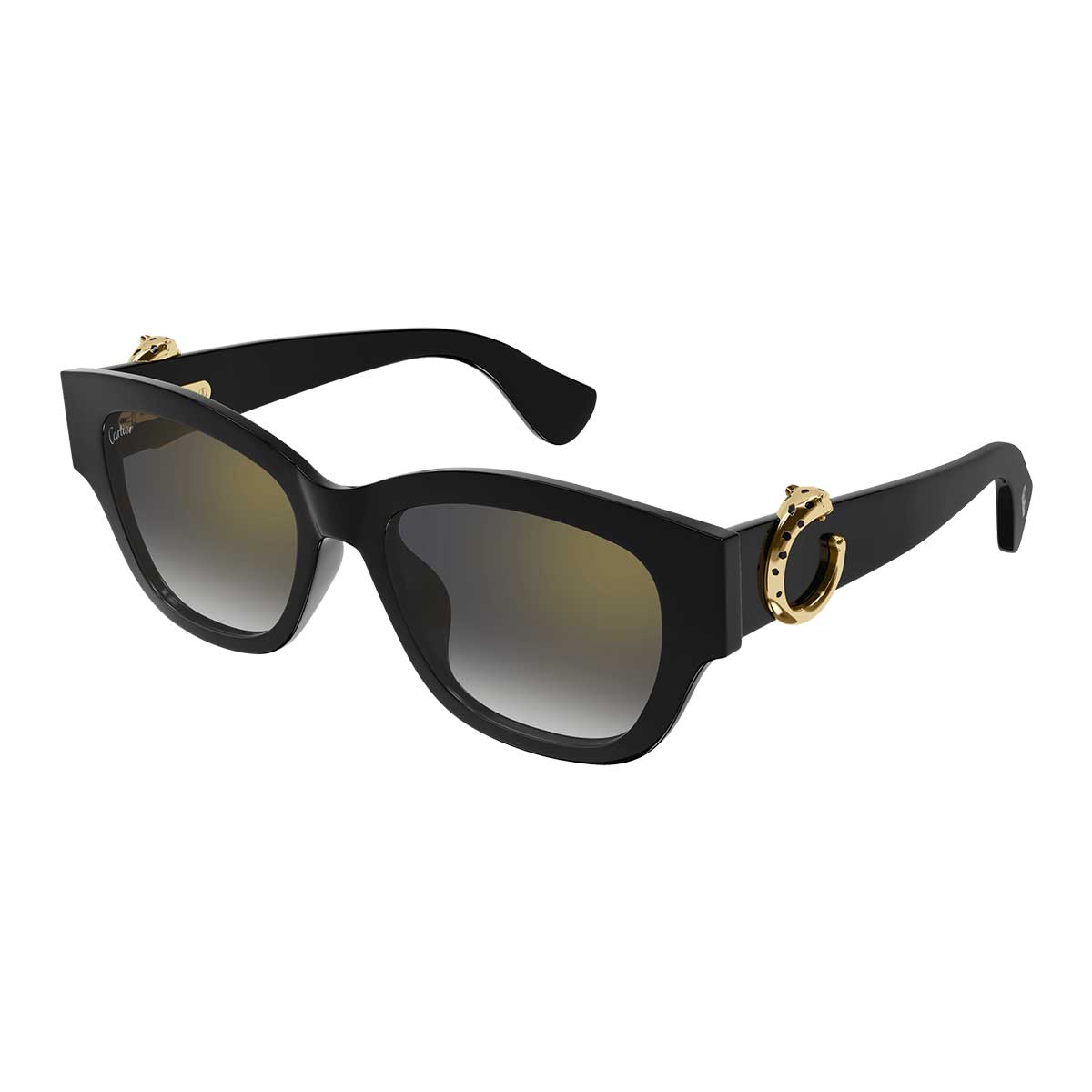 Cartier Occhiali da Sole CT0548SA 001 Nero/Grigio Donna 2
