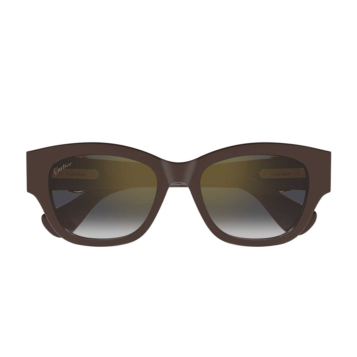 Cartier Occhiali da Sole CT0548SA 003 Marrone/Grigio Donna