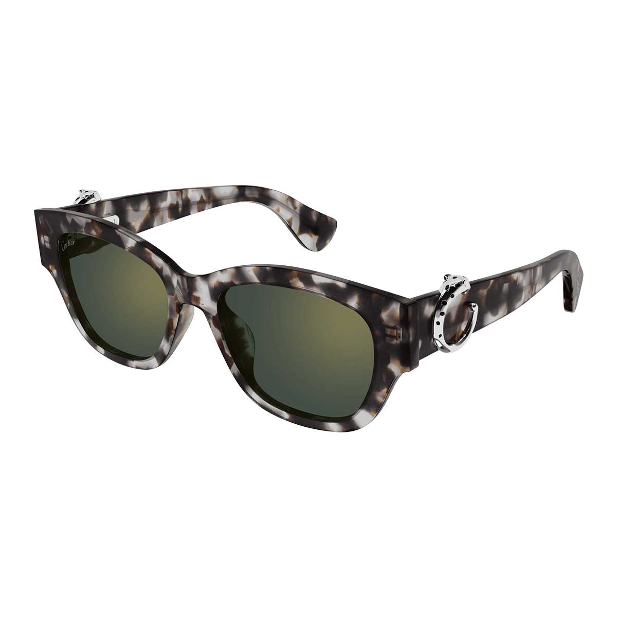 Cartier Occhiali da Sole CT0548SA 004 Marrone/Verde Donna 2