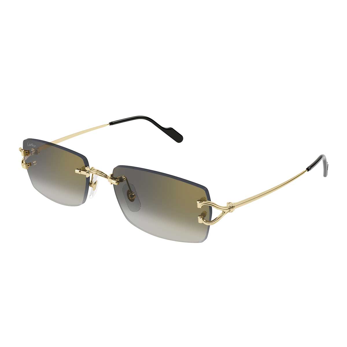 Cartier Occhiali da Sole CT0550S 001 Oro/Grigio Uomo