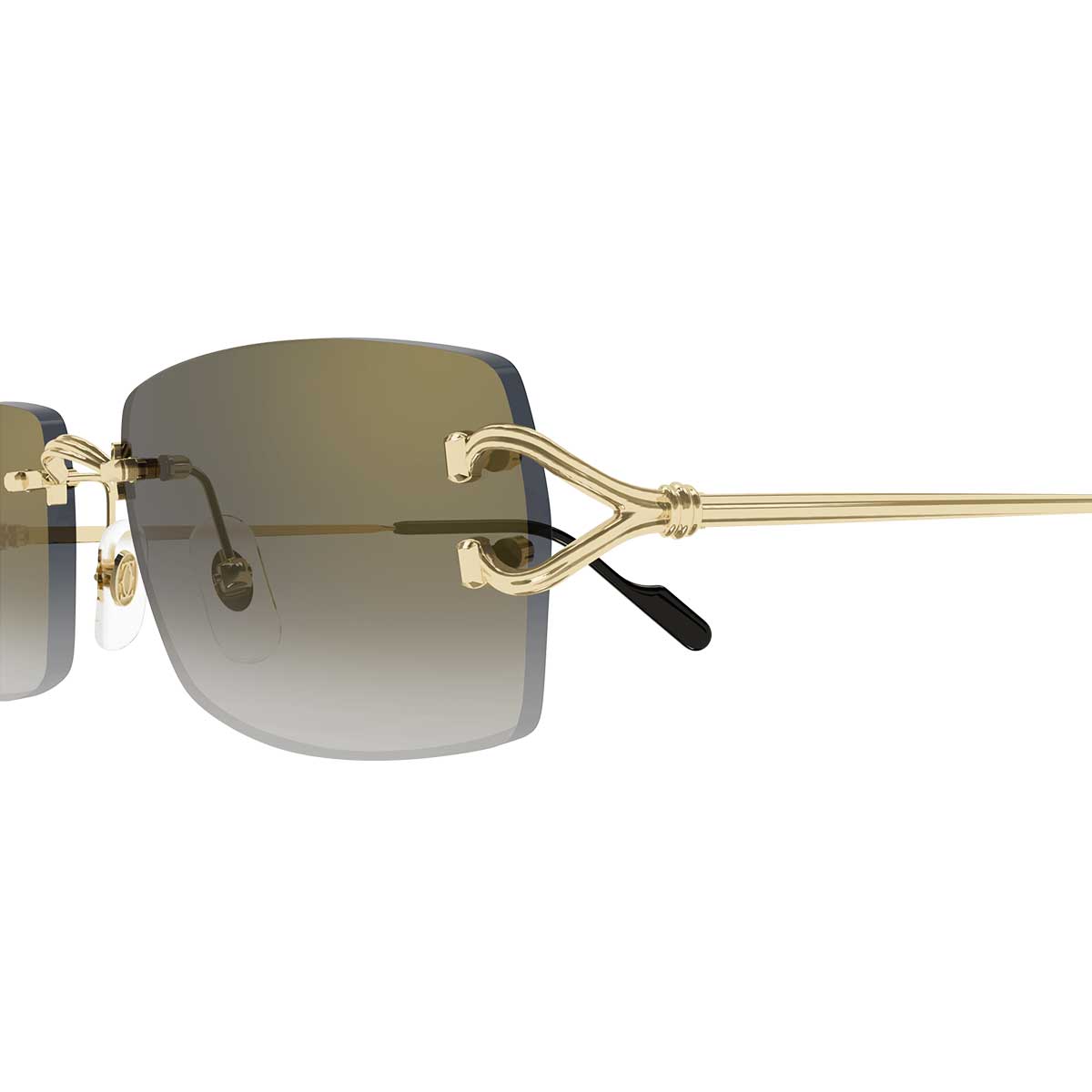 Cartier Occhiali da Sole CT0550S 001 Oro/Grigio Uomo