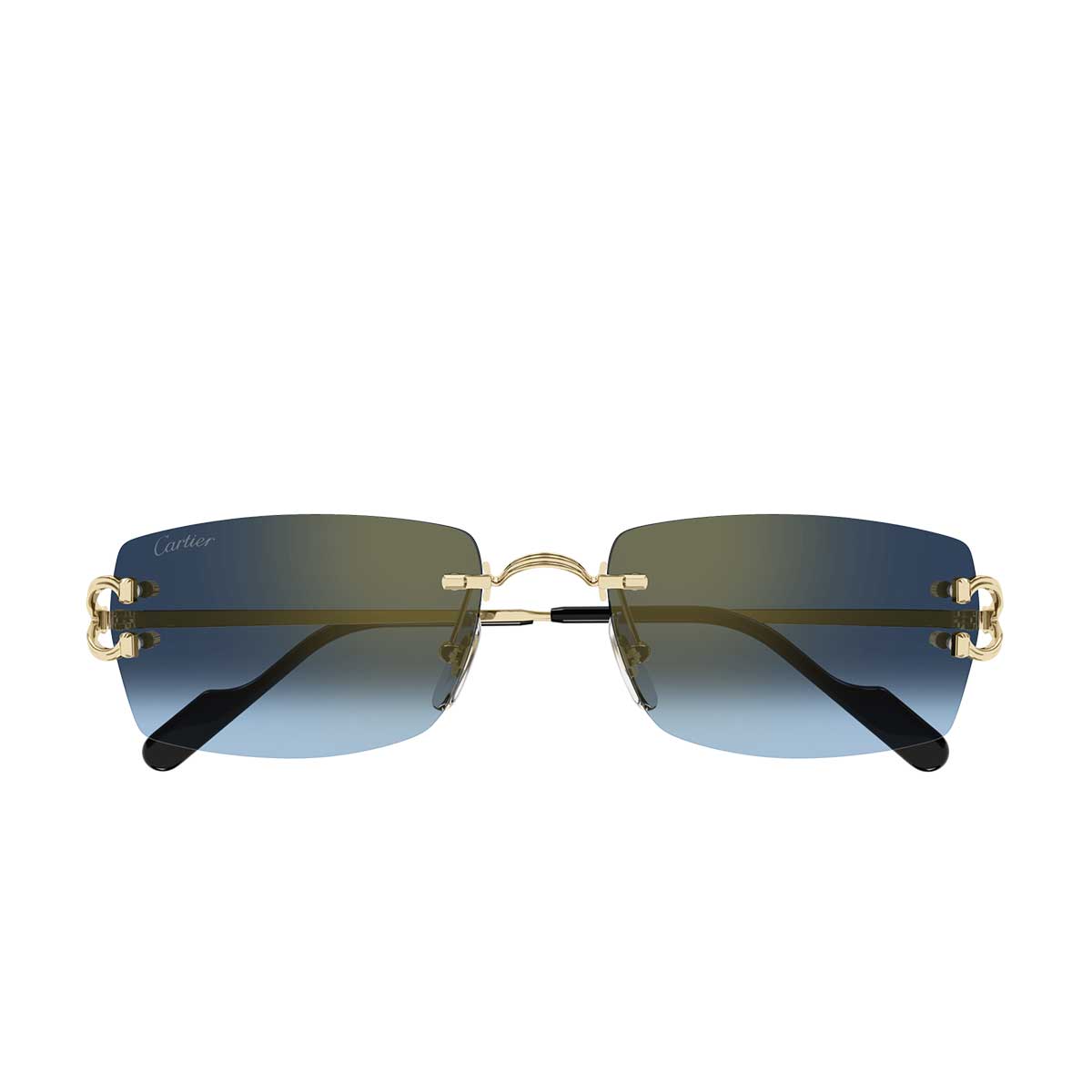 Cartier Occhiali da Sole CT0550S 002 Oro/Blu Uomo