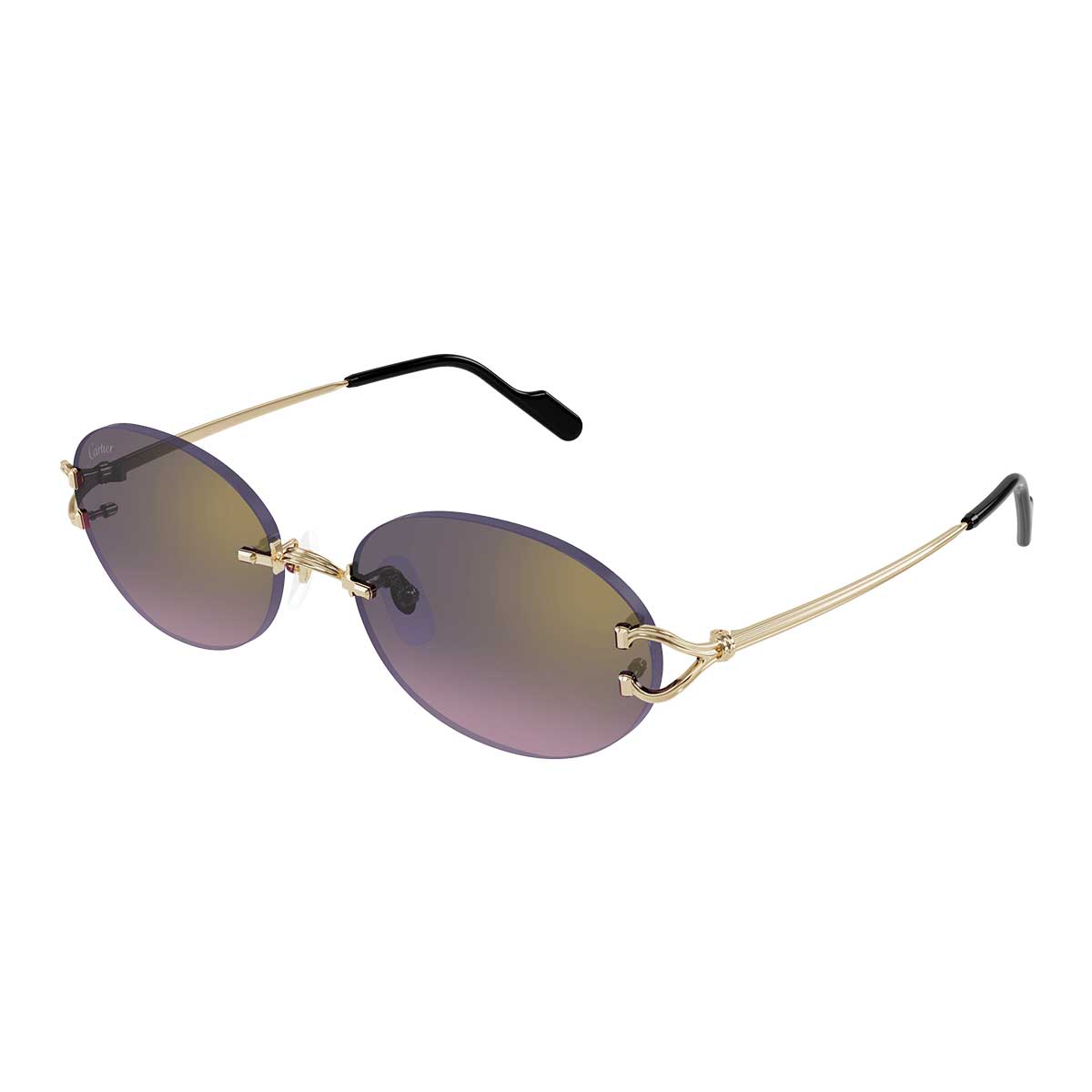 Cartier Occhiali da Sole CT0551S 004 Oro/Grigio Unisex