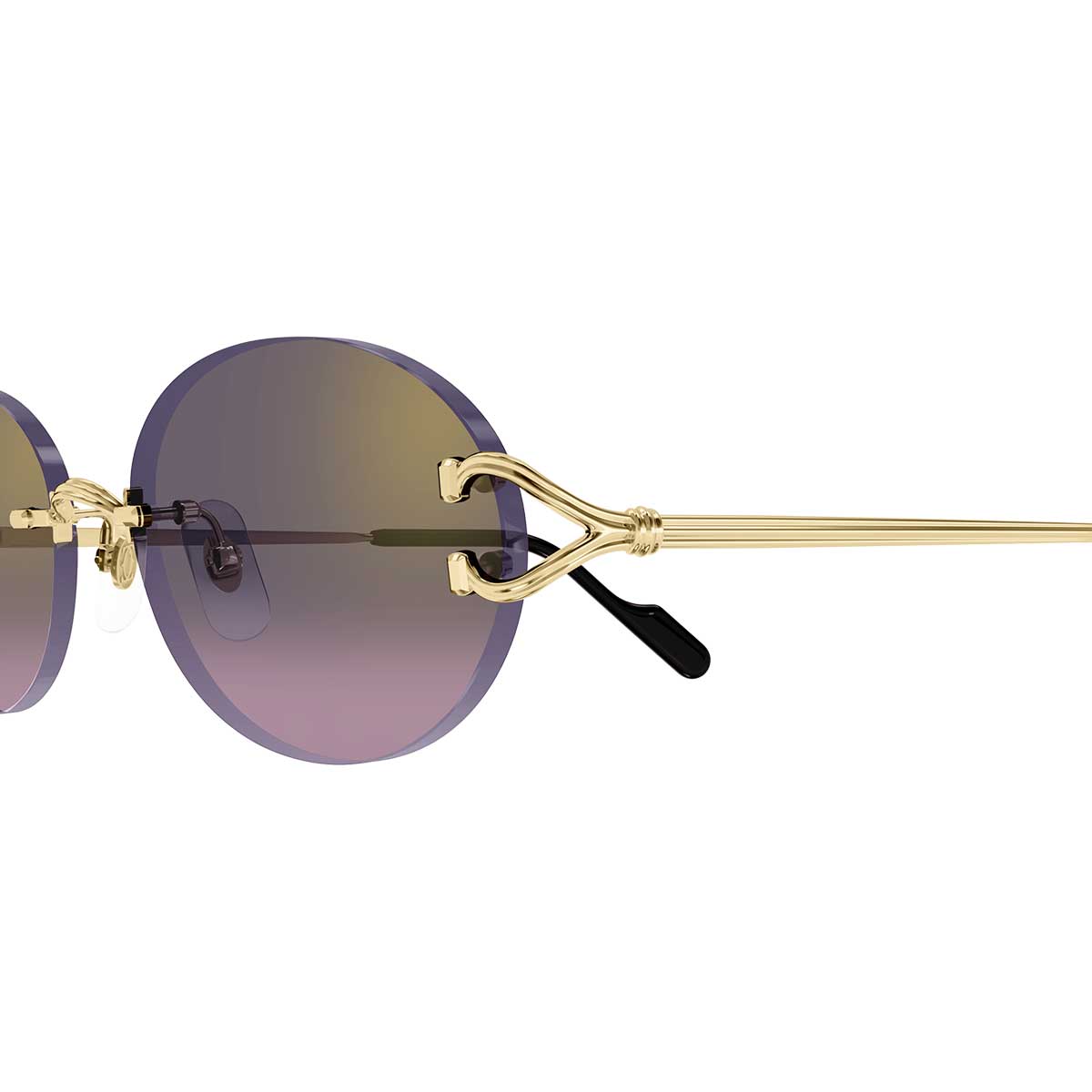 Cartier Occhiali da Sole CT0551S 004 Oro/Grigio Unisex