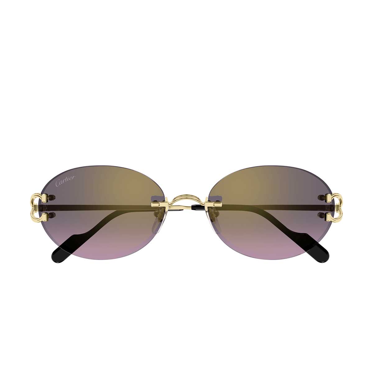 Cartier Occhiali da Sole CT0551S 004 Oro/Grigio Unisex