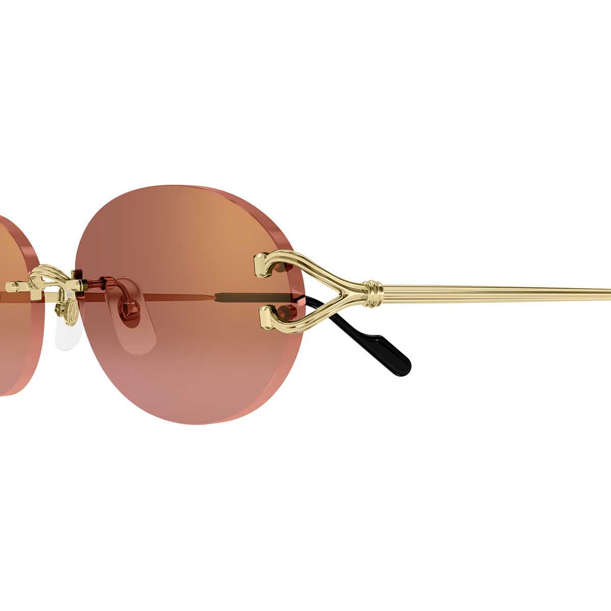 Cartier Occhiali da Sole CT0551S 005 Oro/Rosso Unisex