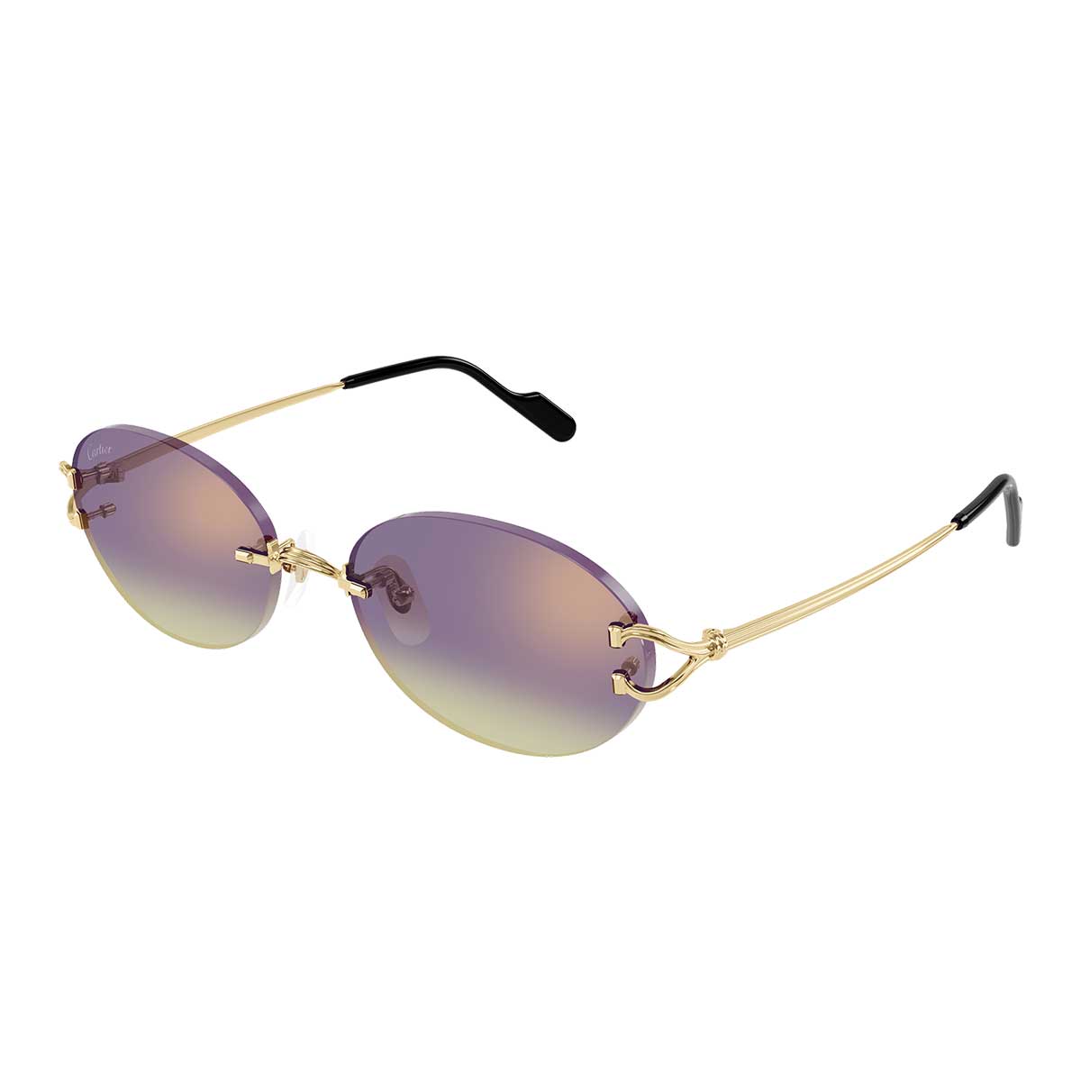 Cartier Occhiali da Sole CT0551S 006 Oro/Viola Unisex