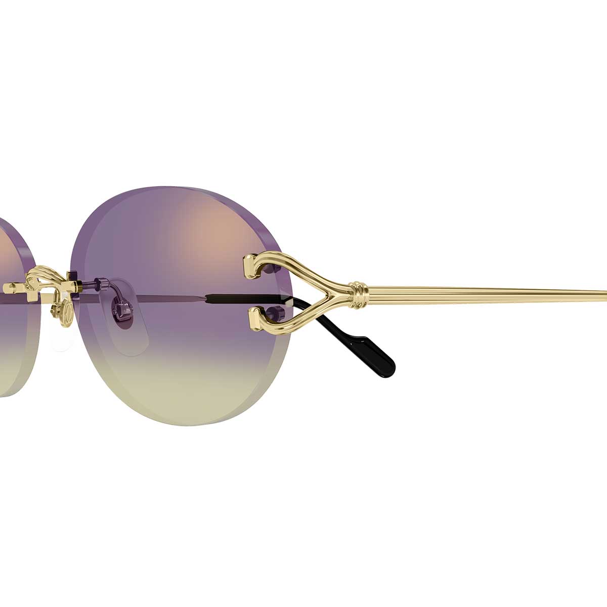 Cartier Occhiali da Sole CT0551S 006 Oro/Viola Unisex