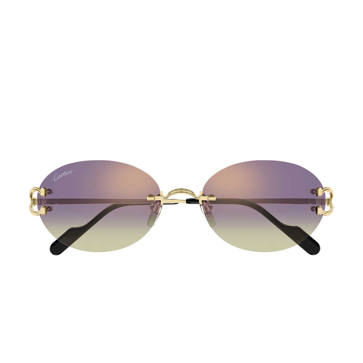 Cartier Occhiali da Sole CT0551S 006 Oro/Viola Unisex