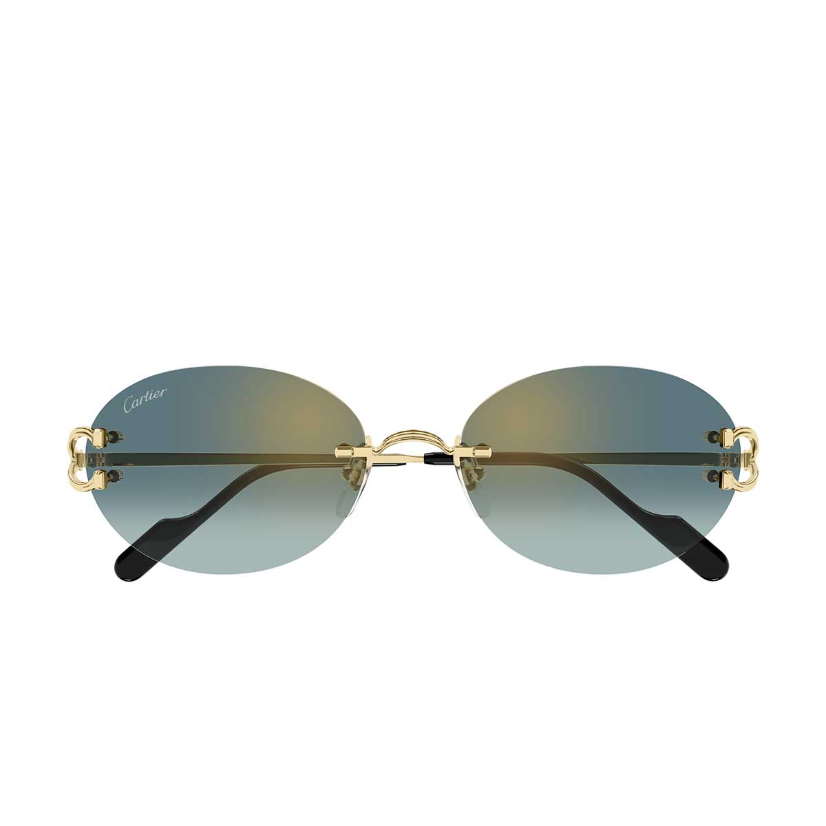 Cartier Occhiali da Sole CT0551S 007 Oro/Verde Unisex