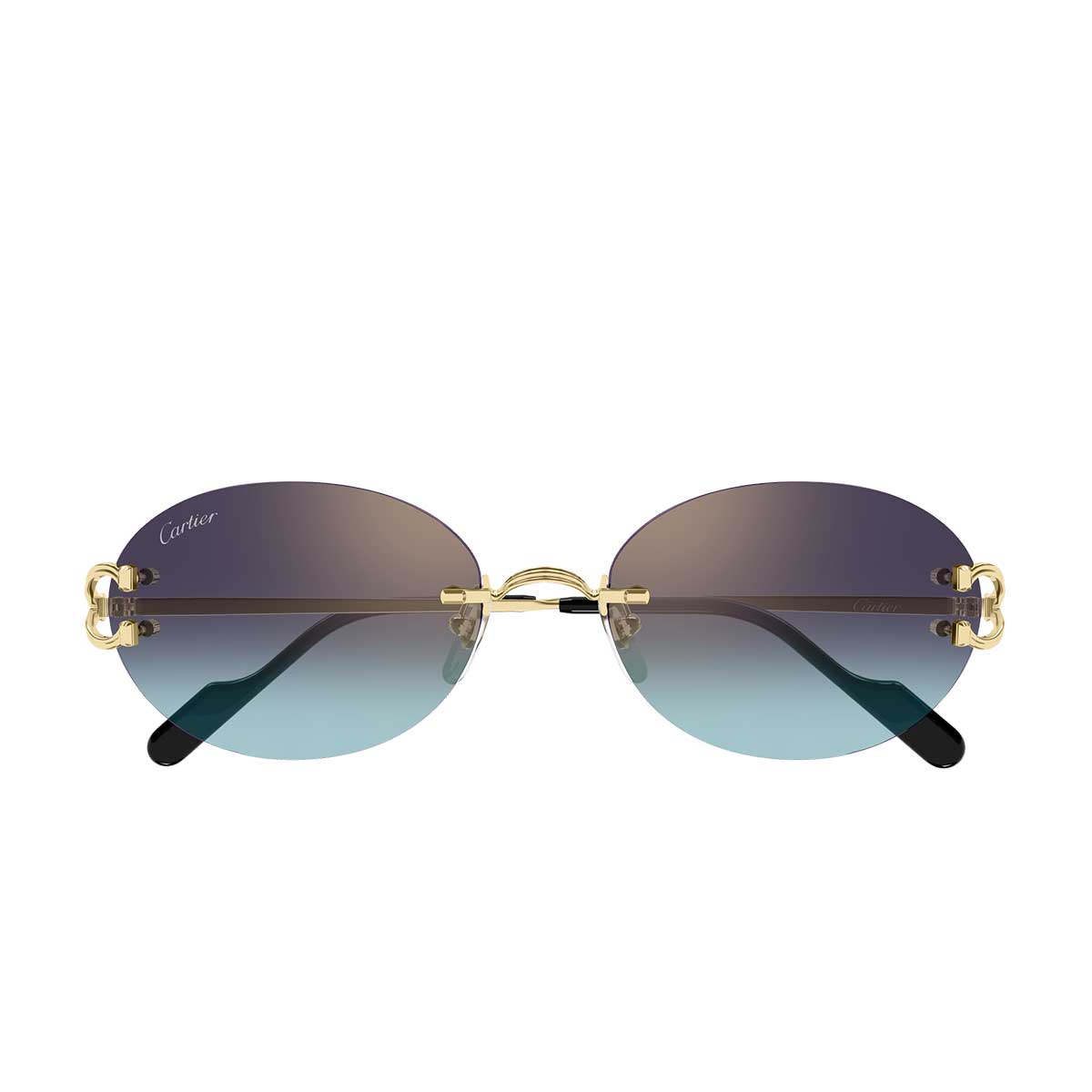 Cartier Occhiali da Sole CT0551S 008 Oro/Viola Unisex