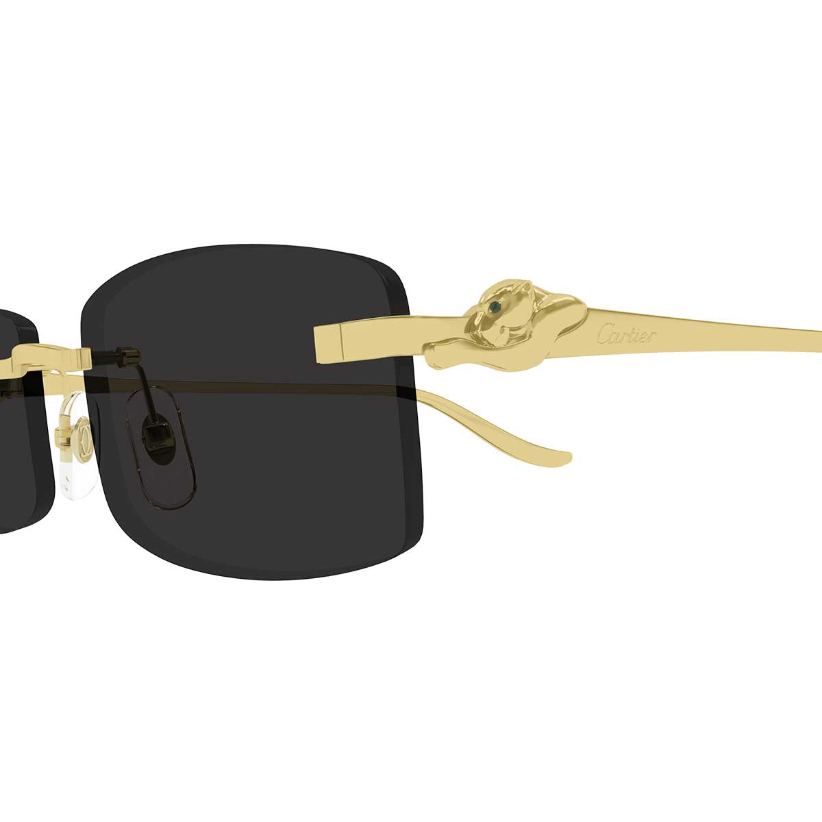 Cartier Occhiali da Sole CT0552S 001 Oro/Grigio Unisex 3
