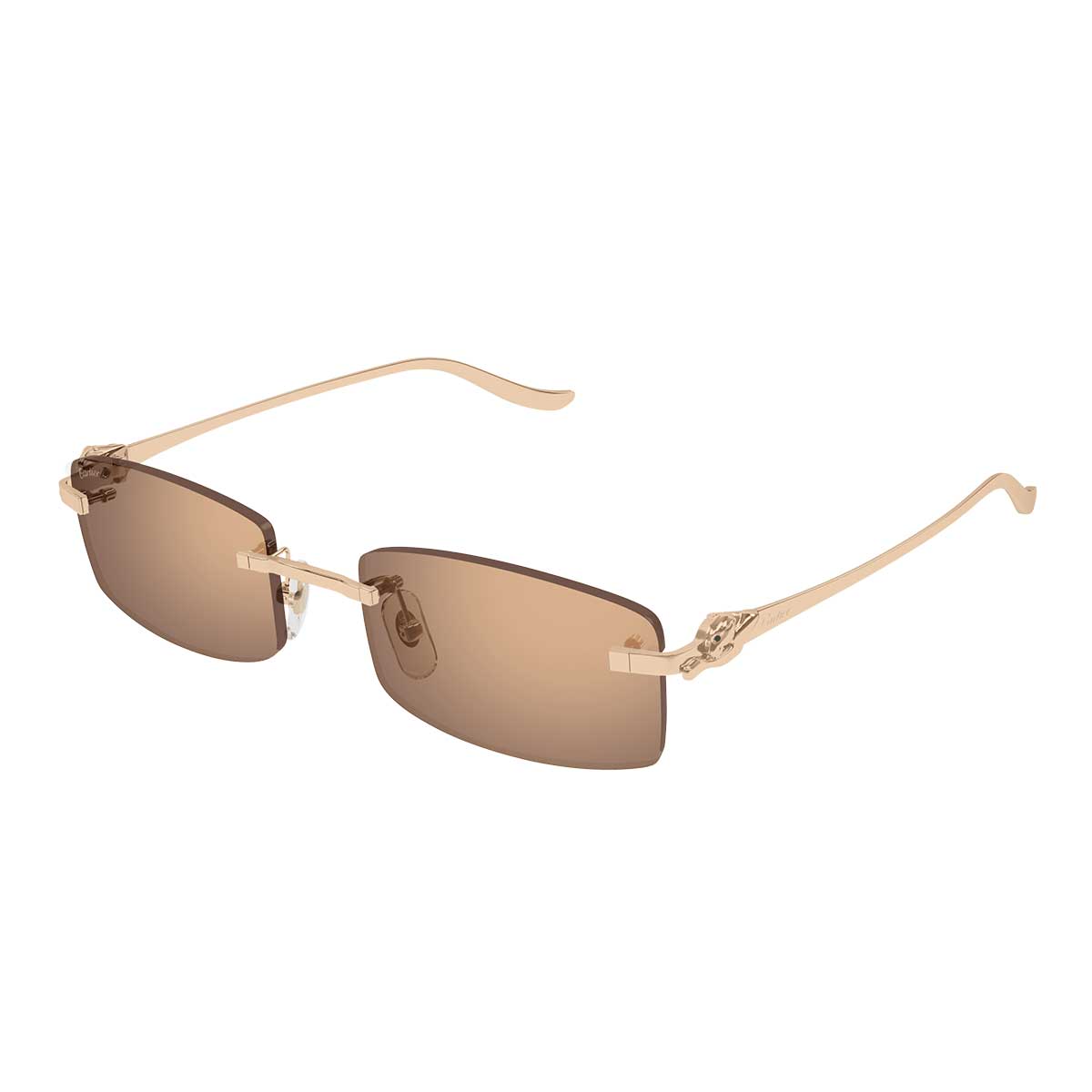 Cartier Occhiali da Sole CT0552S 003 Bronzo/Oro Unisex 2