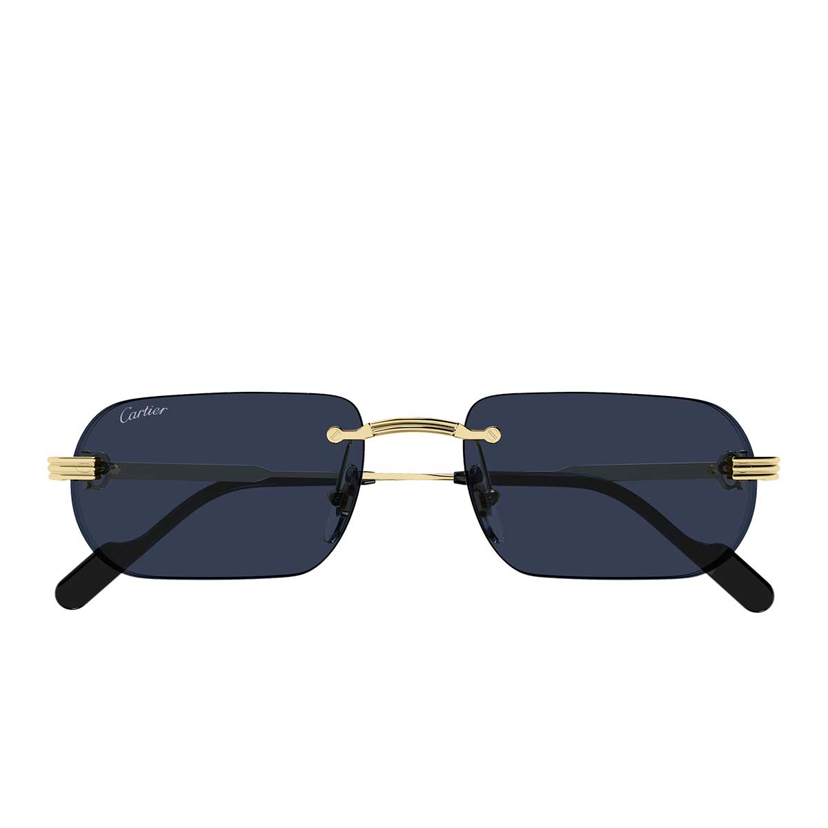 Cartier Occhiali da Sole CT0577S 003 Oro/Blu Uomo