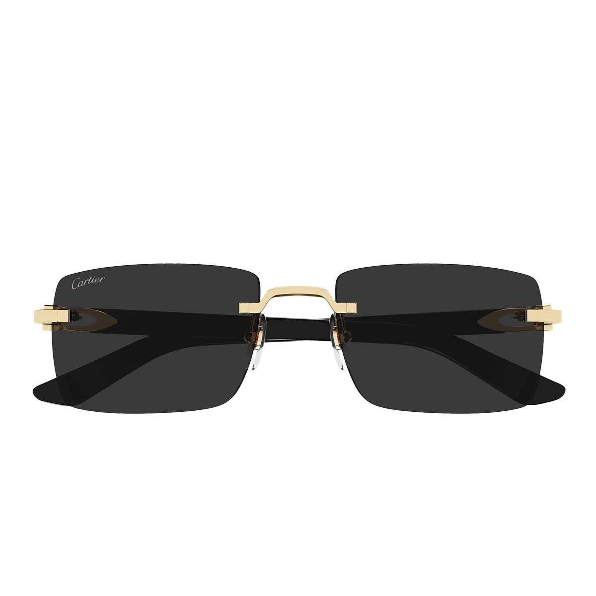 Cartier Occhiali da Sole CT0579S 005 OroNero/Grigio Uomo