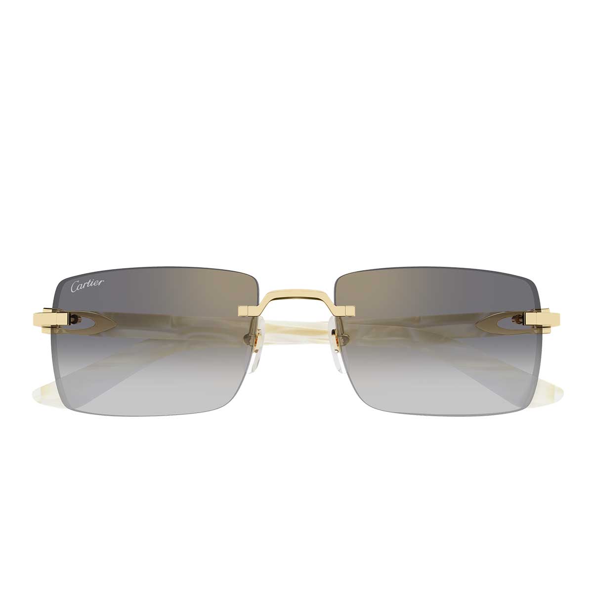 Cartier Occhiali da Sole CT0579S 007 OroAvorio/Grigio Uomo