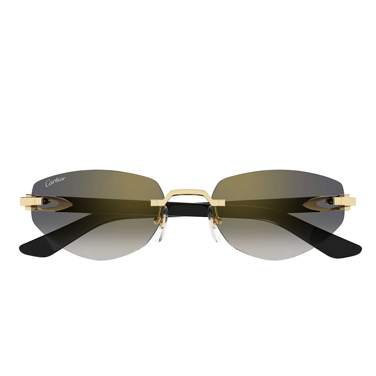 Cartier Occhiali da Sole CT0580S 001 OroNero/Grigio Donna