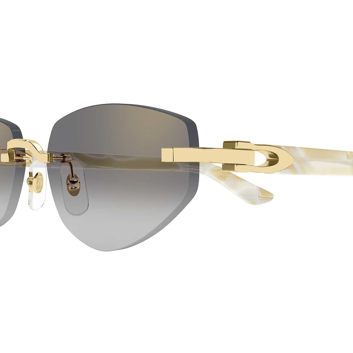 Cartier Occhiali da Sole CT0580S 003 OroAvorio/Grigio Donna 3