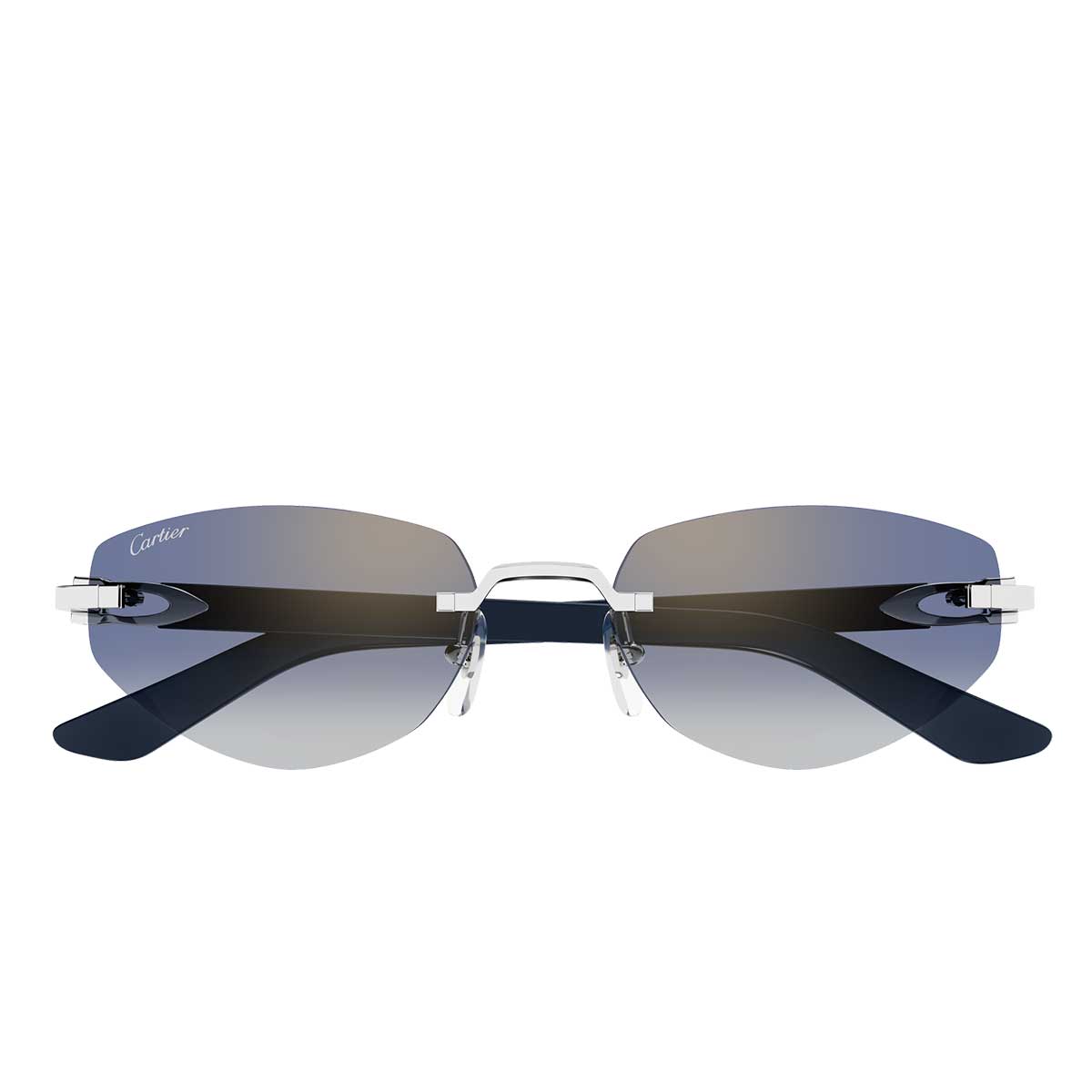 Cartier Occhiali da Sole CT0580S 004 ArgentoBlu/Blu Donna
