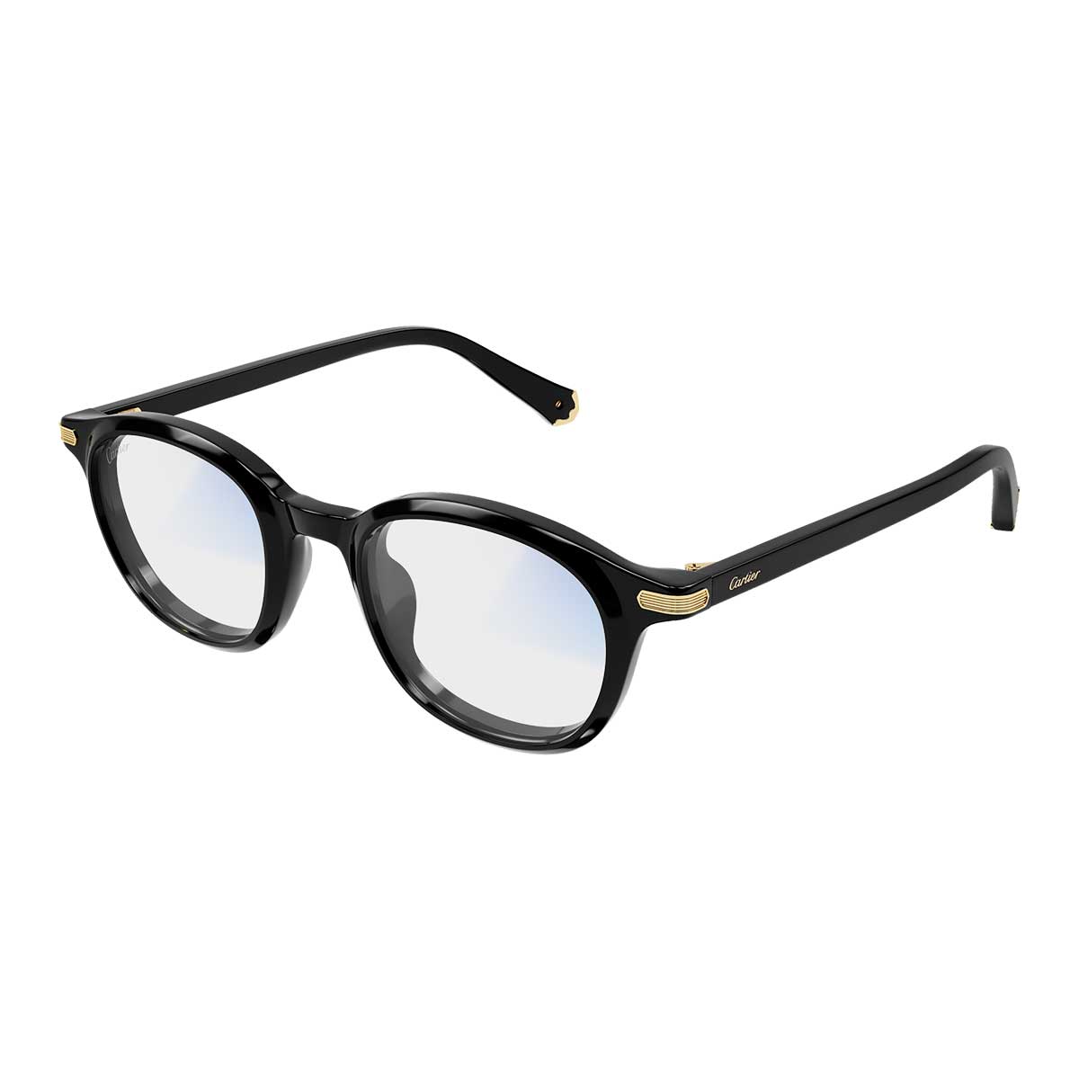 Cartier Occhiali da Sole CT0584S 005 Nero/Trasparente Unisex Fotocromatici 4