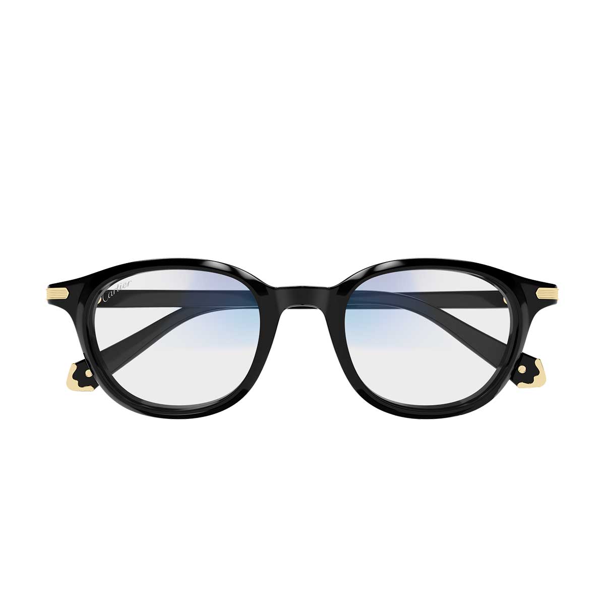 Cartier Occhiali da Sole CT0584S 005 Nero/Trasparente Unisex Fotocromatici