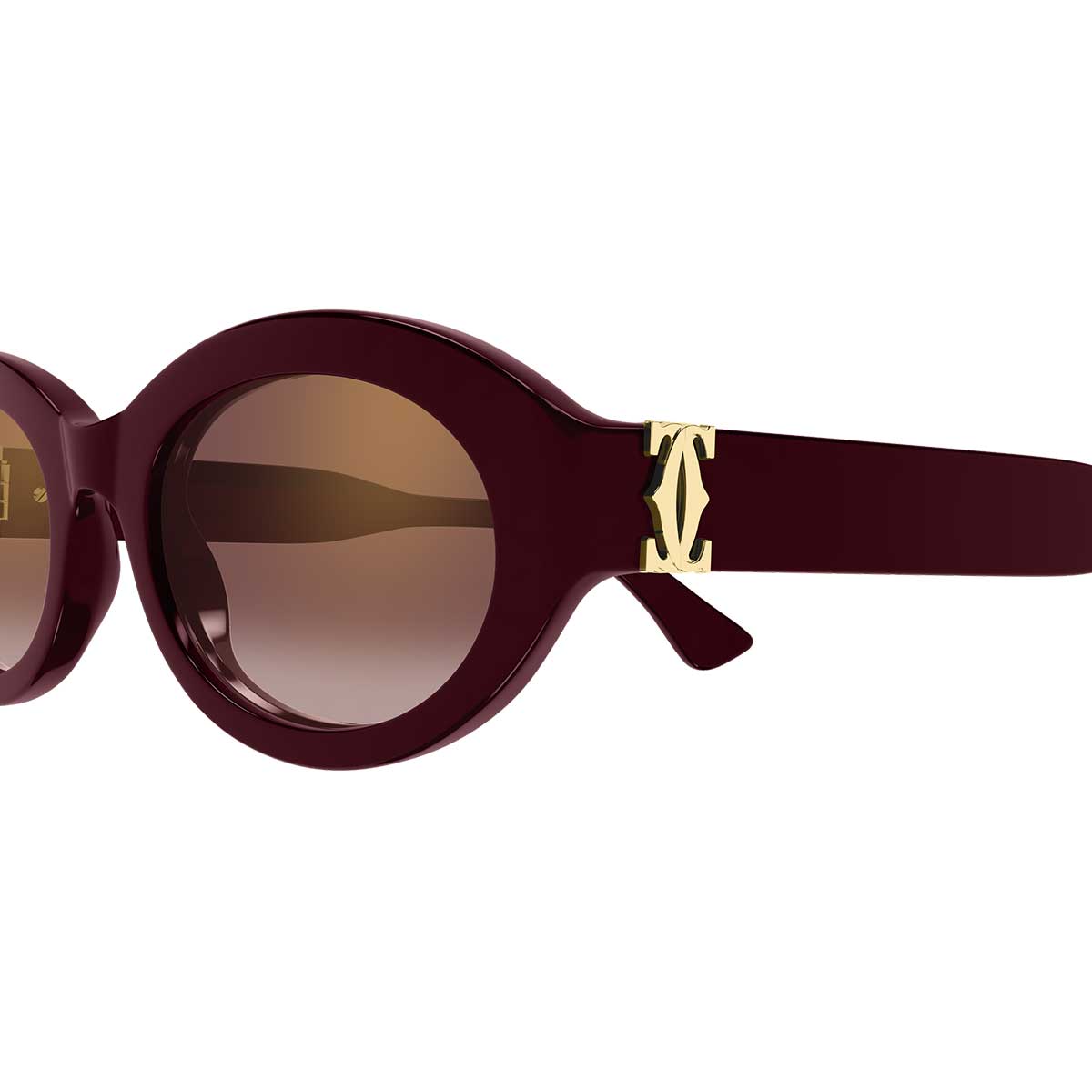 Cartier Occhiali da Sole CT0588S 003 Burgundy/Rosso Donna 3