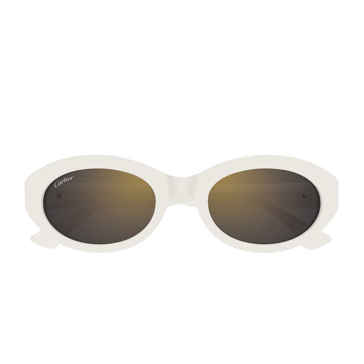 Cartier Occhiali da Sole CT0588S 005 Bianco/Grigio Donna