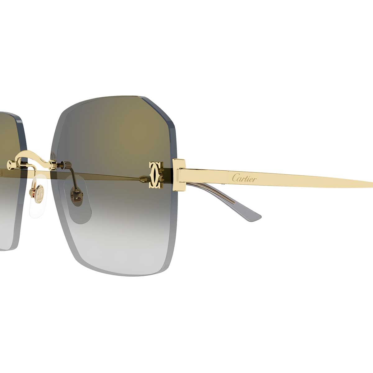 Cartier Occhiali da Sole CT0591S 001 Oro/Grigio Donna 3