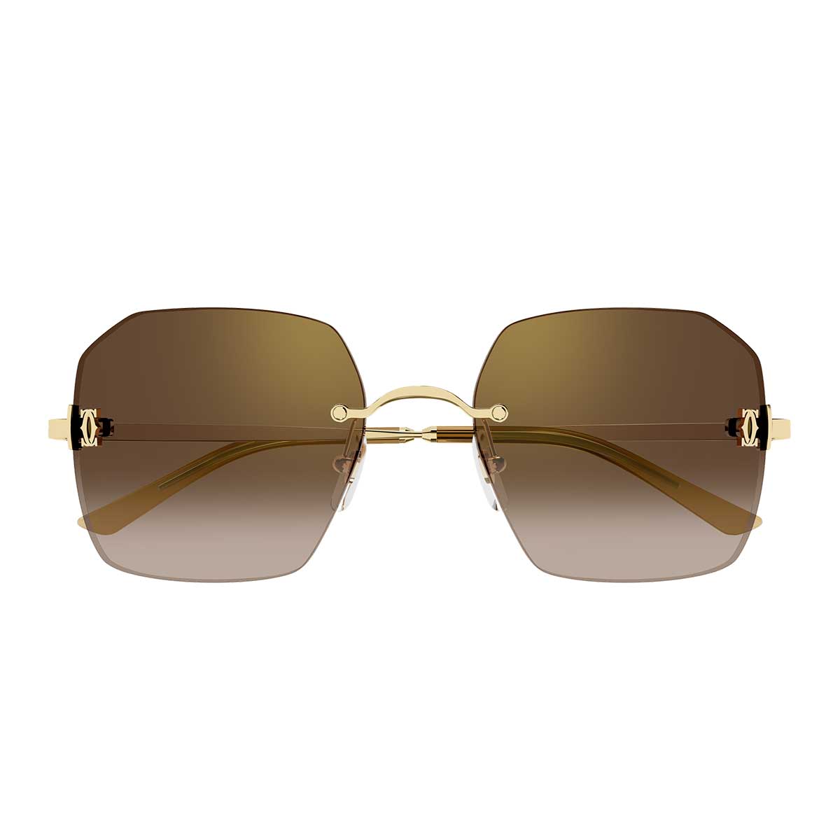 Cartier Occhiali da Sole CT0591S 002 Oro/Marrone Donna