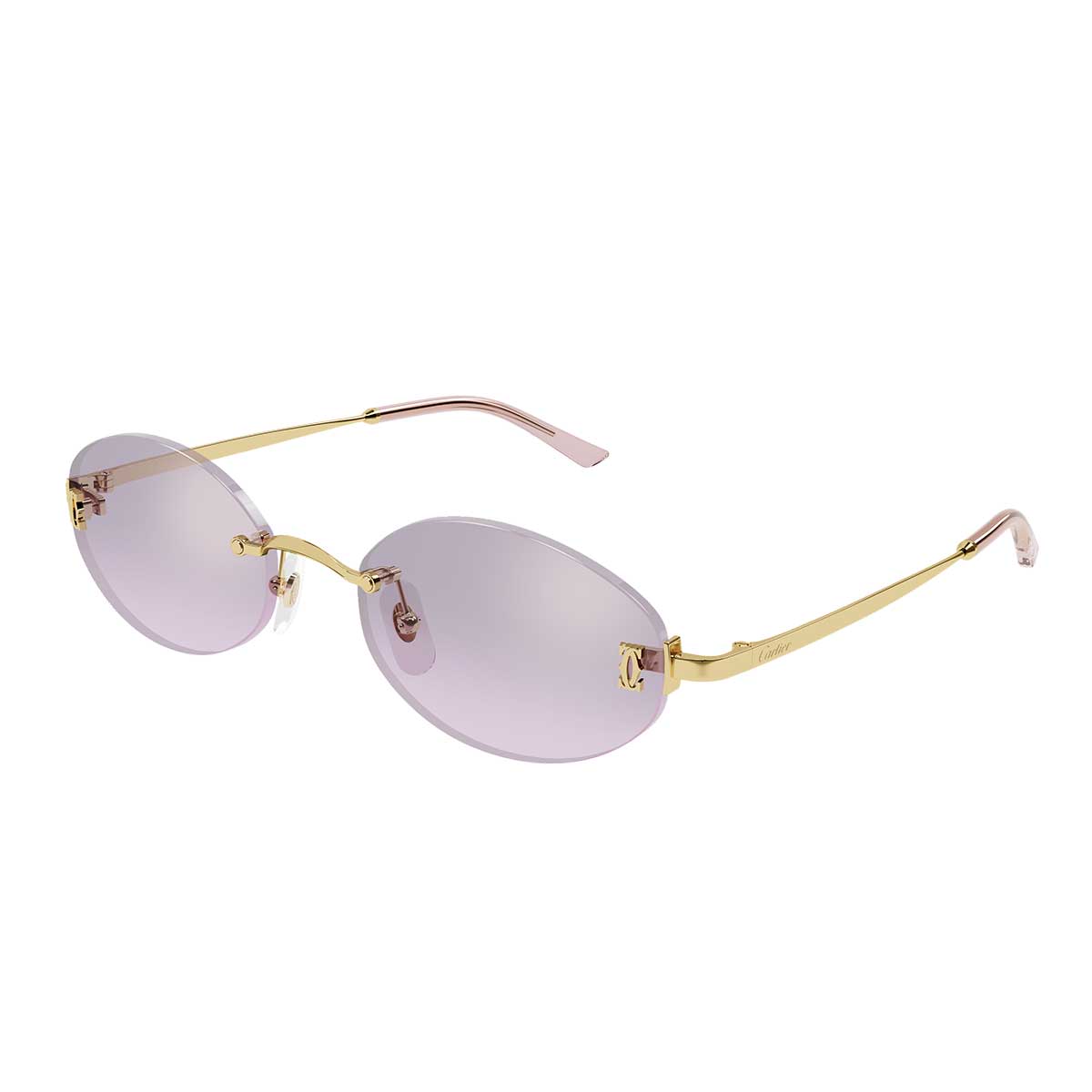 Cartier Occhiali da Sole CT0592S 003 Oro/Rosa Unisex 2
